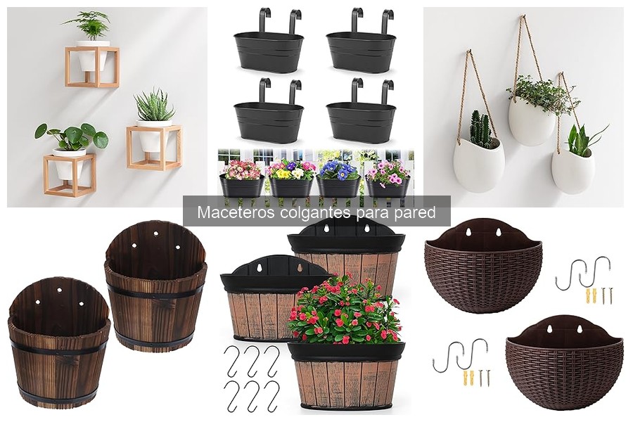 Comparativa de Maceteros Colgantes: Madera, Plástico y Metal