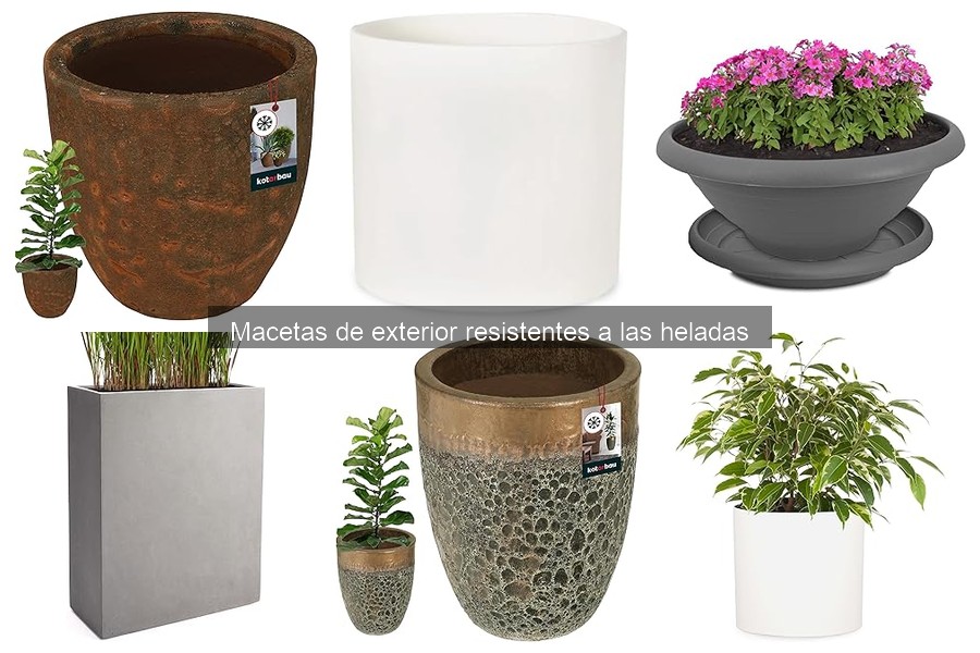 Comparativa de materiales de macetas resistentes a heladas