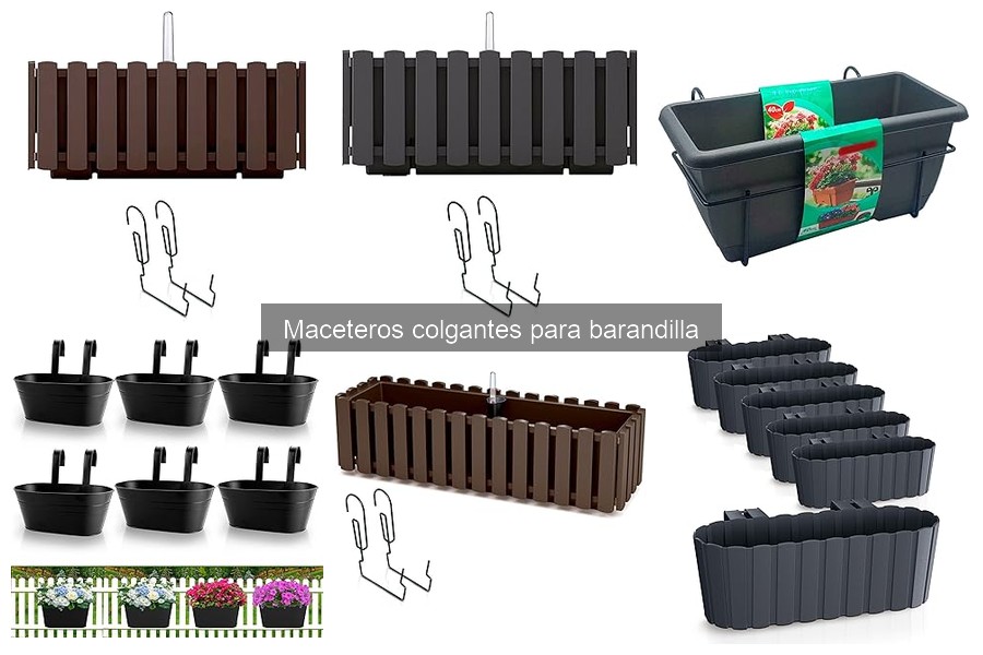 Comparativa de Materiales en Maceteros Colgantes para Barandilla