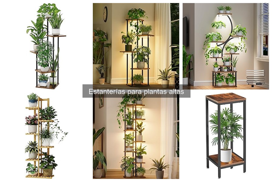 Comparativa de Materiales para Estanterías de Plantas Altas