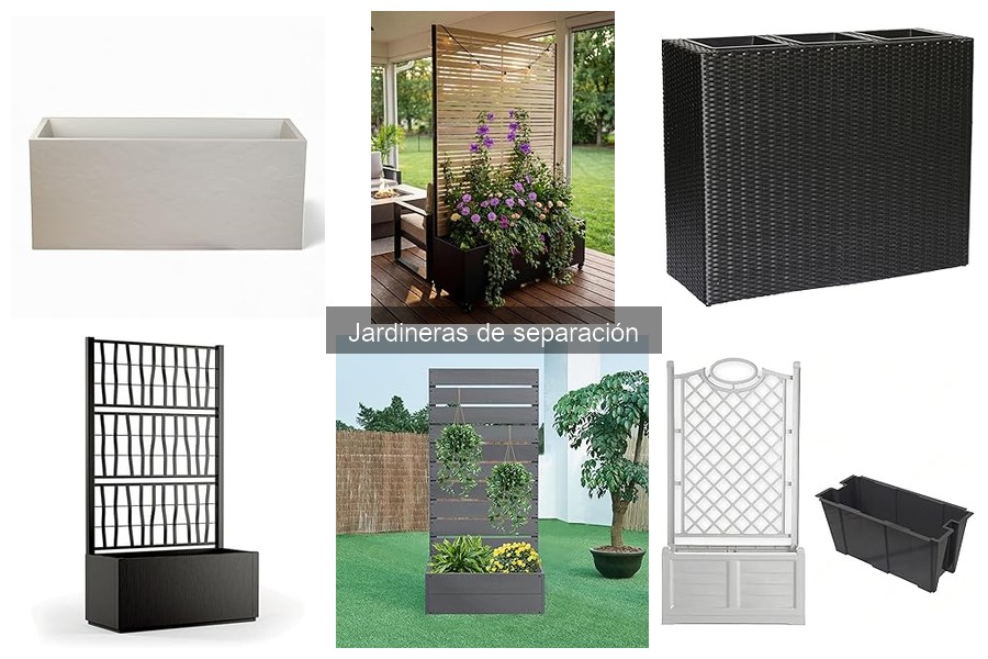 Comparativa de materiales para jardineras de separación