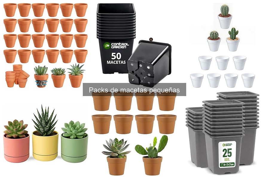 Comparativa de Packs de Macetas Pequeñas para Plantas