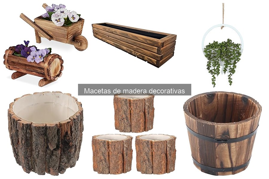 Comparativa de precios de macetas de madera decorativas