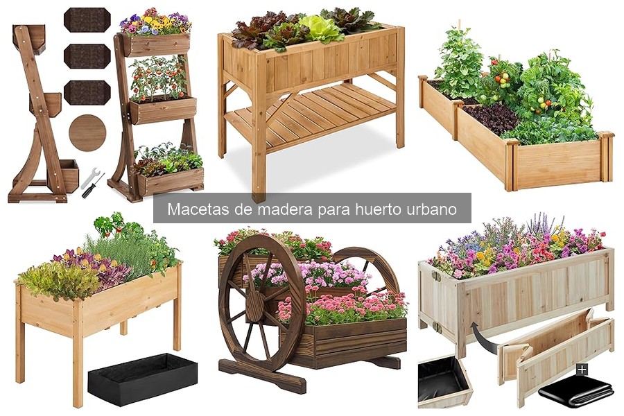 Comparativa de precios de macetas de madera para huertos urbanos