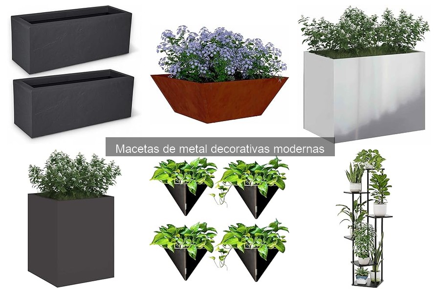 Comparativa de precios de macetas de metal decorativas