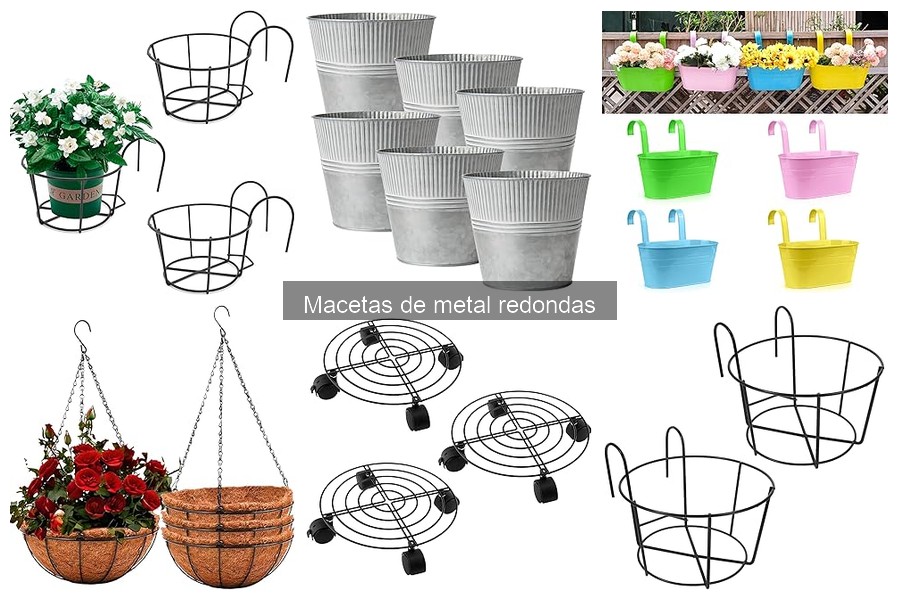 Comparativa de precios de macetas de metal redondas