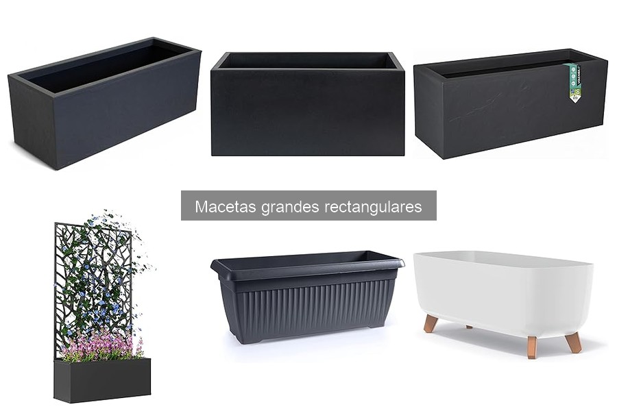 Comparativa de precios de macetas grandes rectangulares
