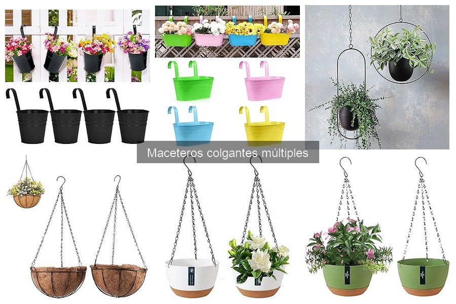 Comparativa de precios de maceteros colgantes múltiples