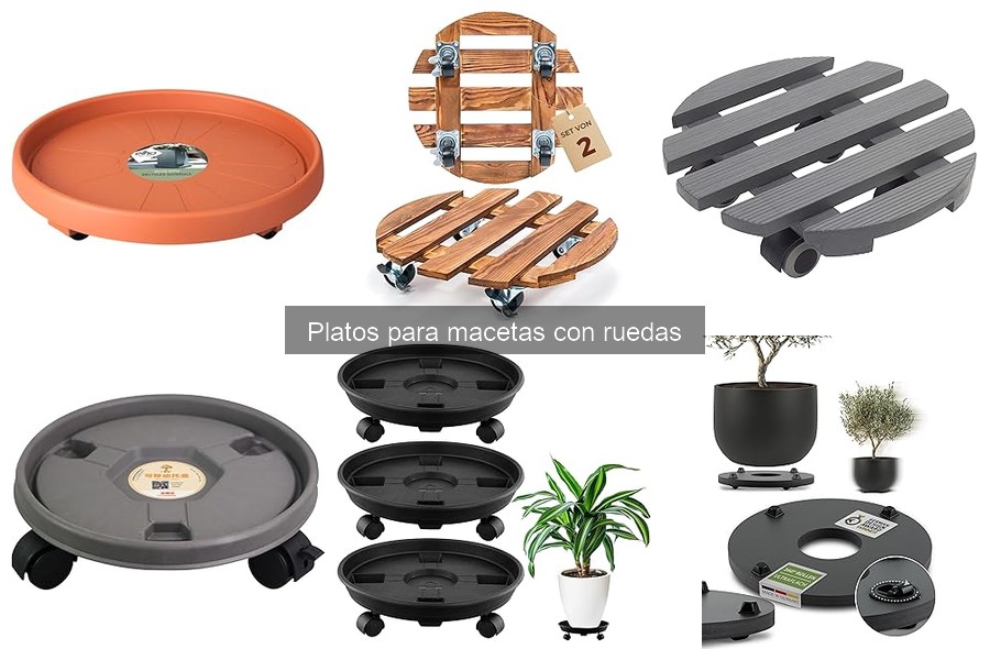 Comparativa de precios de platos para macetas con ruedas