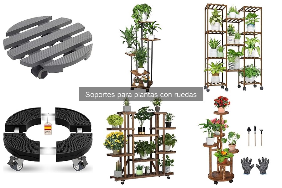 Comparativa de Soportes para Plantas con Ruedas y Estáticos