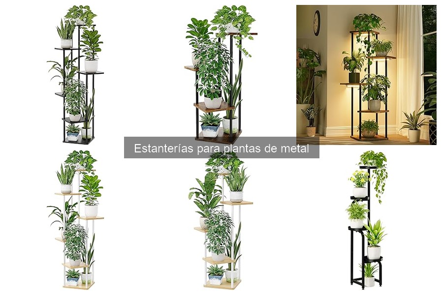 Comparativa: Estanterías de Metal vs. Madera para Plantas