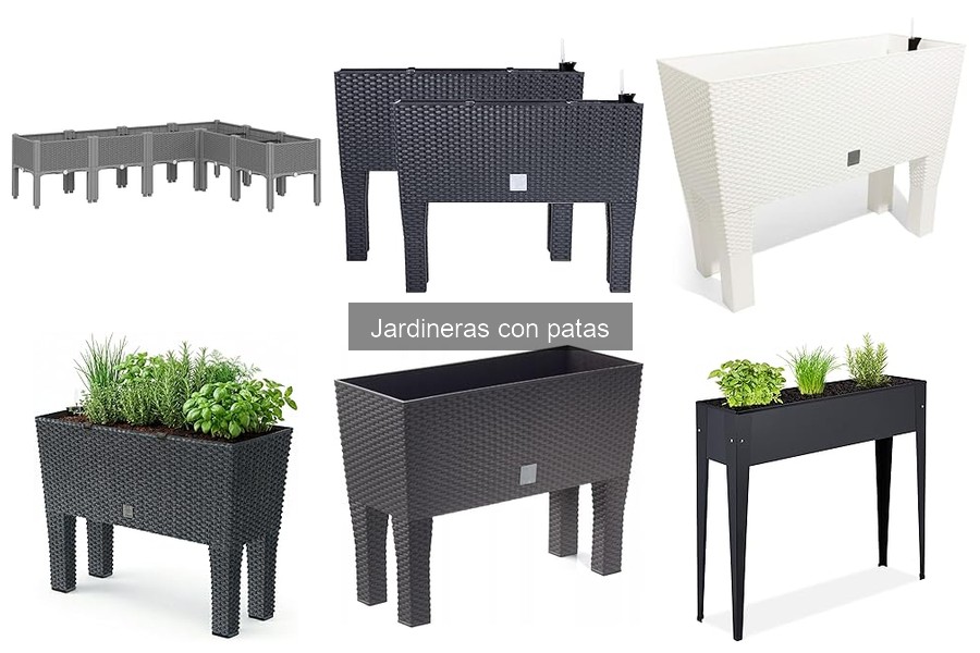 Comparativa Jardineras con Patas vs Jardineras Comunes