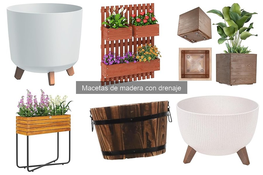 Comparativa: Macetas de Madera con Drenaje vs Plástico