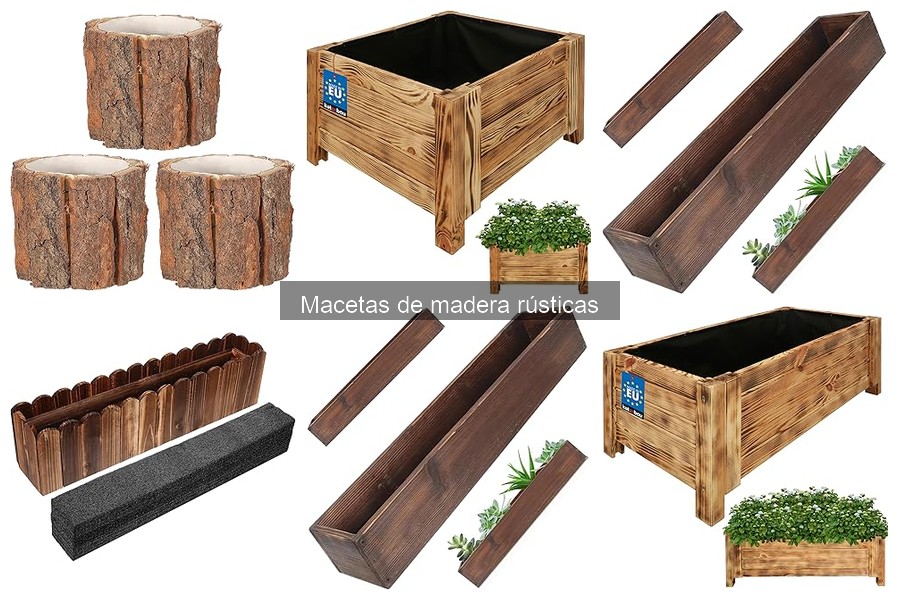 Comparativa: Macetas de Madera Rústicas vs Plásticas