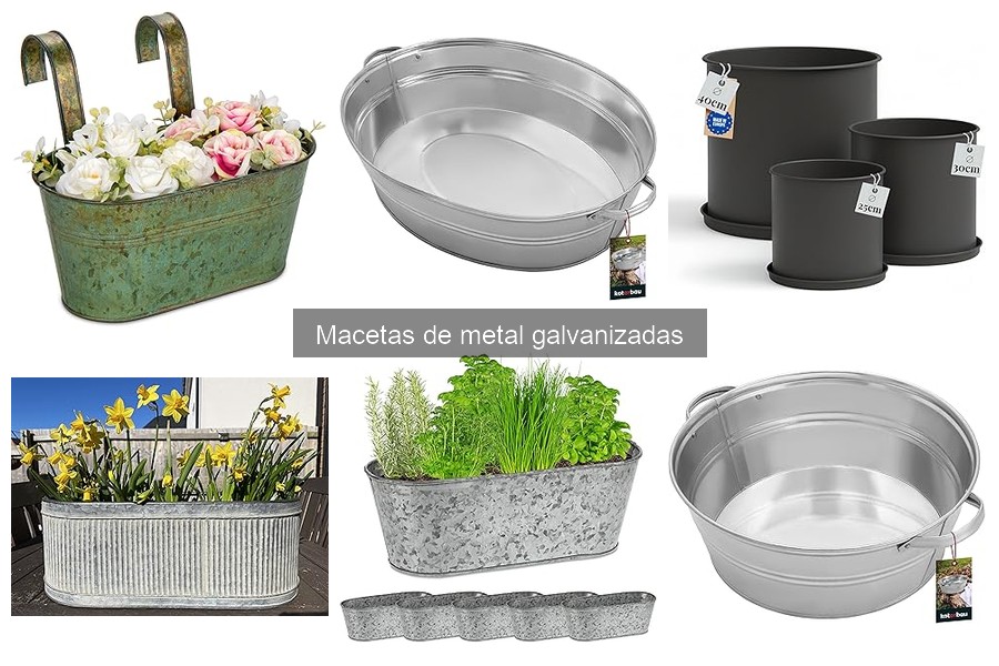 Comparativa: Macetas de Metal Galvanizado vs. Plásticas