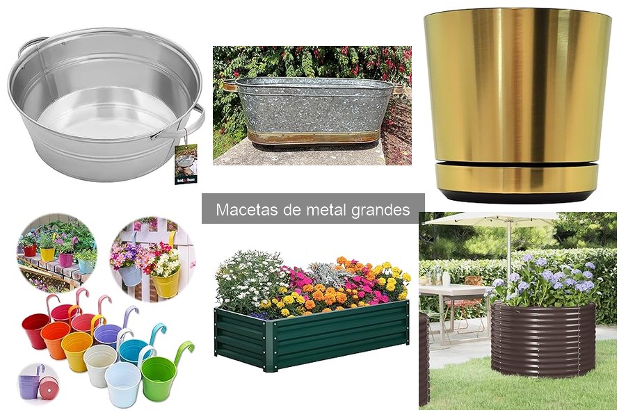 Comparativa: Macetas de Metal Grandes vs. Plástico