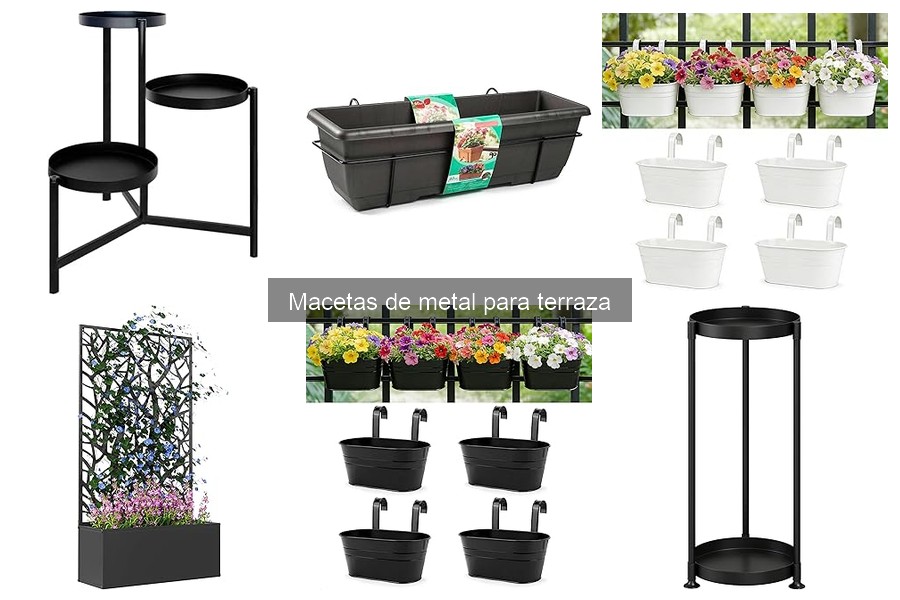 Comparativa: Macetas de Metal vs. Plástico para Terraza