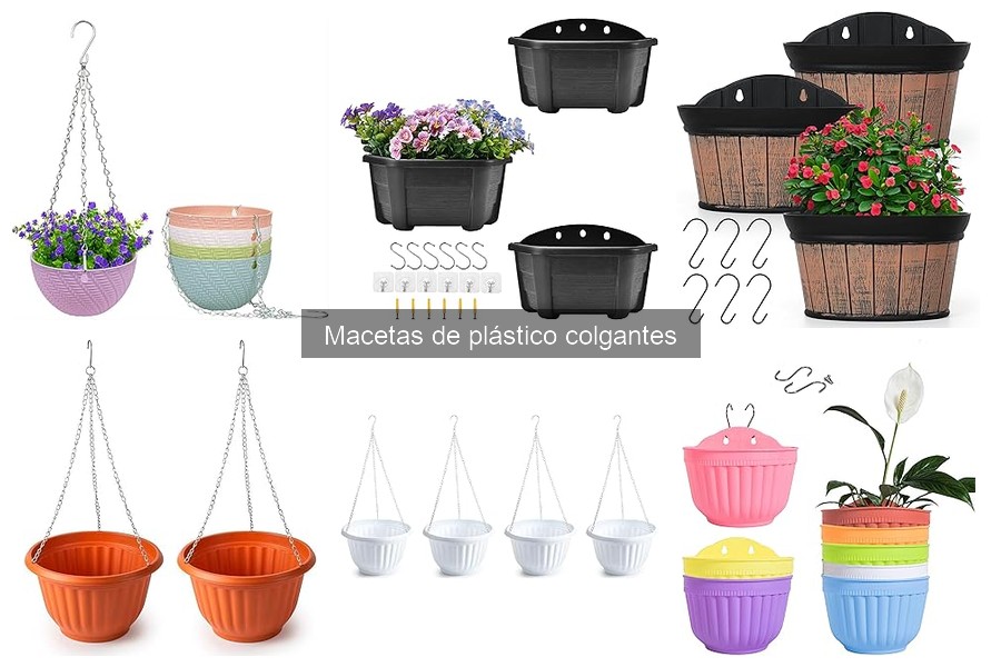 Comparativa: Macetas de Plástico colgantes vs. Otros Materiales