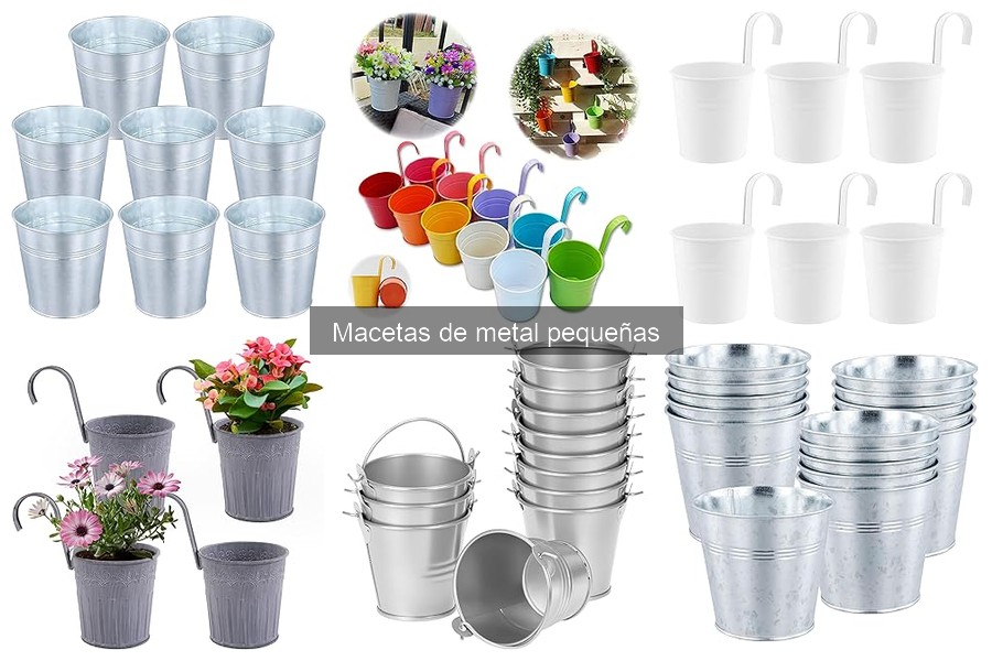 Consejos para elegir macetas de metal pequeñas según el clima