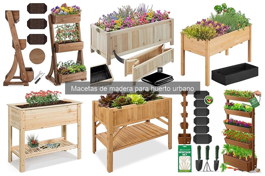 Consejos para plantar en macetas de madera para huerto urbano