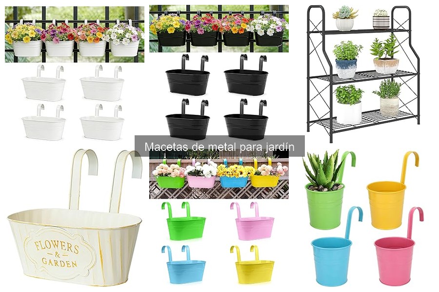 Decora tu jardín con macetas de metal: ideas y consejos