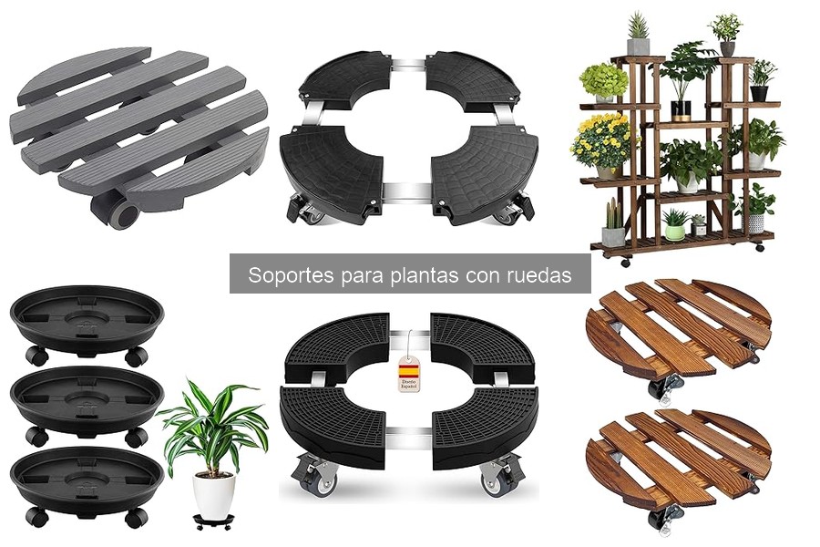 Descubre qué son los soportes para plantas con ruedas
