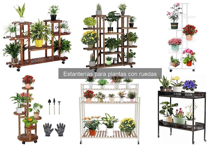 Dónde comprar estanterías para plantas con ruedas fácilmente