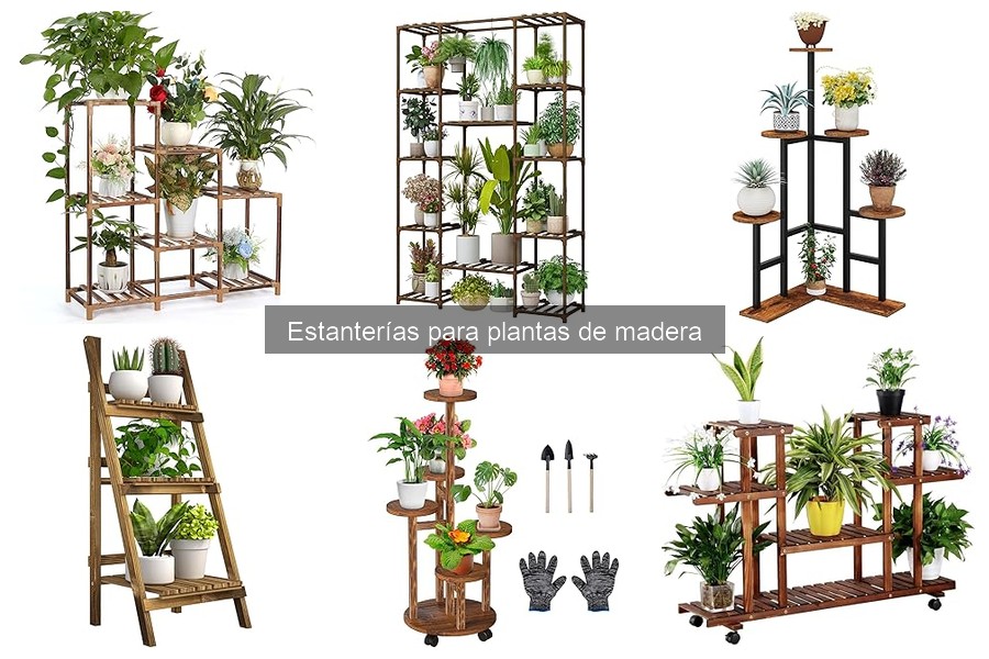 Dónde comprar estanterías para plantas de madera fácilmente