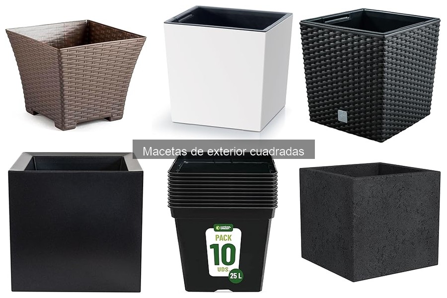 Dónde comprar macetas cuadradas de exterior al mejor precio