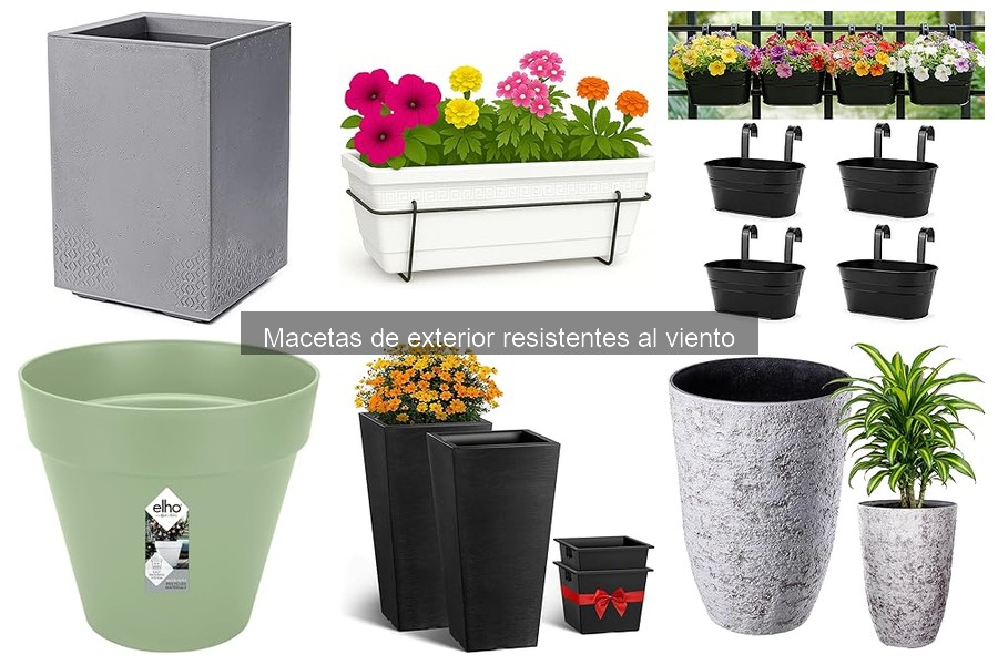 Dónde comprar macetas de exterior resistentes al viento