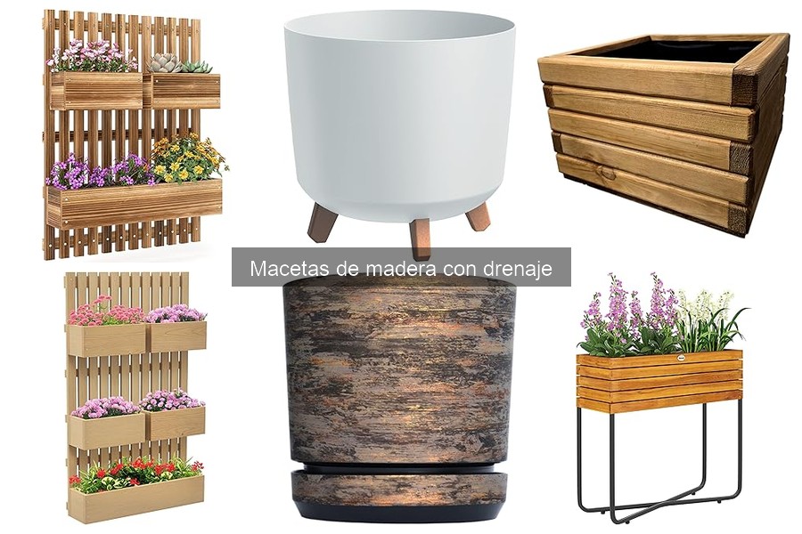 Dónde comprar macetas de madera con drenaje al mejor precio