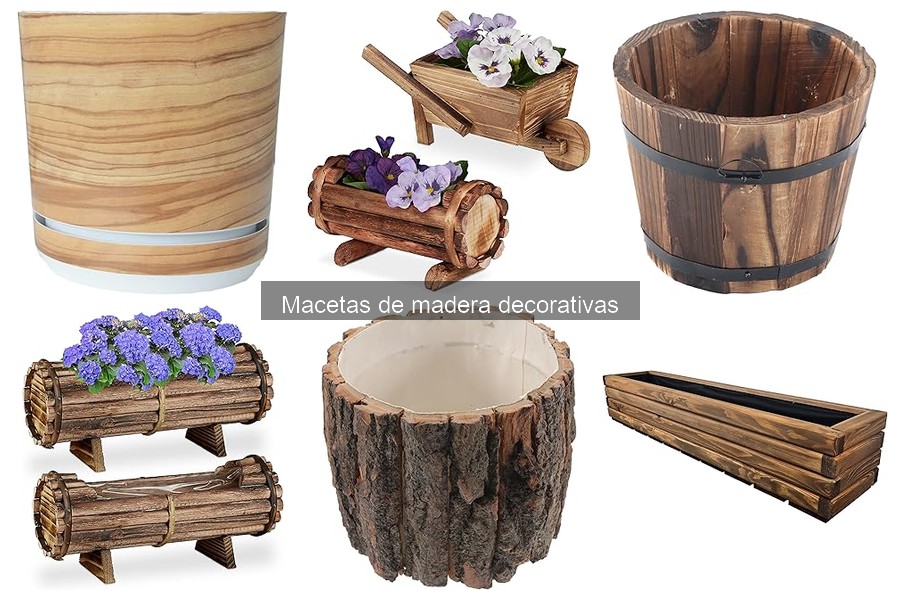 Dónde comprar macetas de madera decorativas: Tiendas y opciones