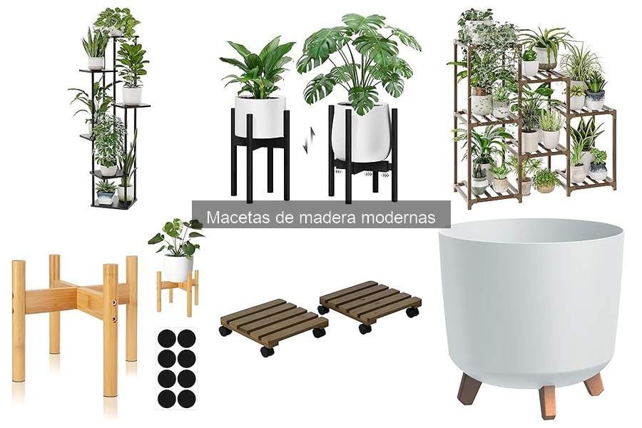 Dónde comprar macetas de madera modernas fácilmente