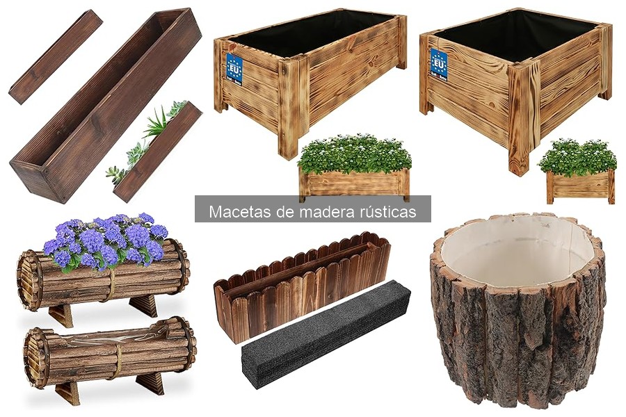 Dónde comprar macetas de madera rústicas: Mejores tiendas y precios