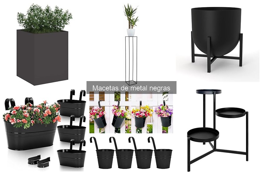 Dónde comprar macetas de metal negras: tiendas y precios