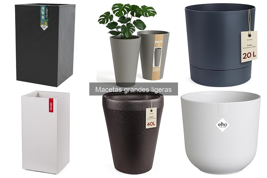 Dónde comprar macetas grandes ligeras a buen precio