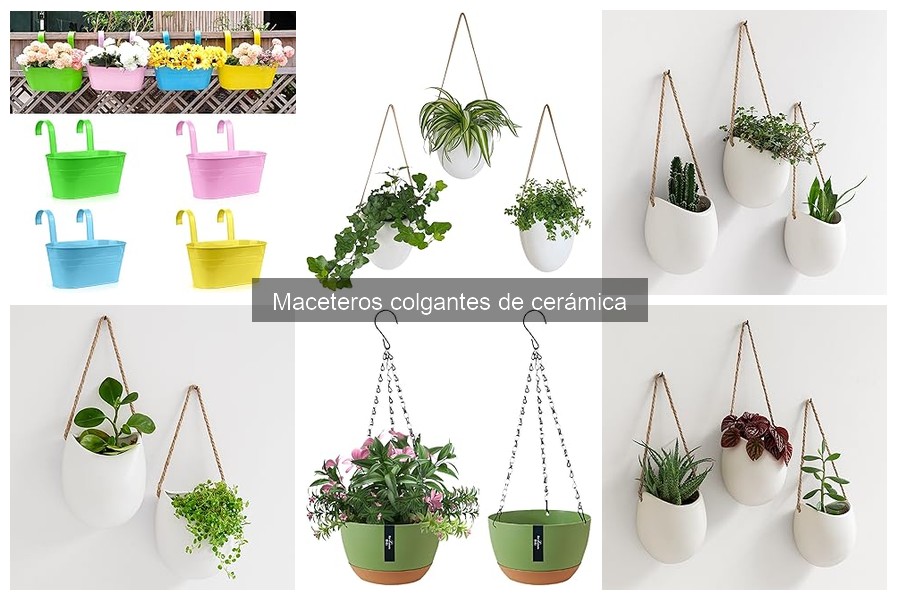 Dónde comprar maceteros colgantes de cerámica a buen precio
