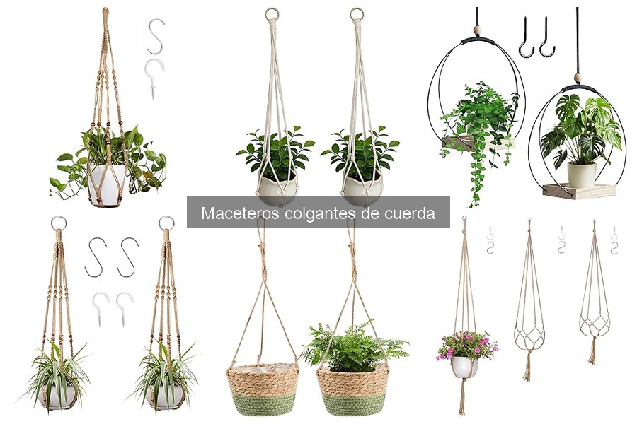 Dónde comprar maceteros colgantes de cuerda online