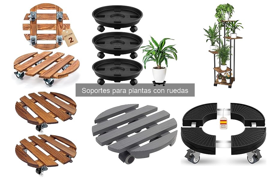 Dónde comprar soportes para plantas con ruedas a buen precio