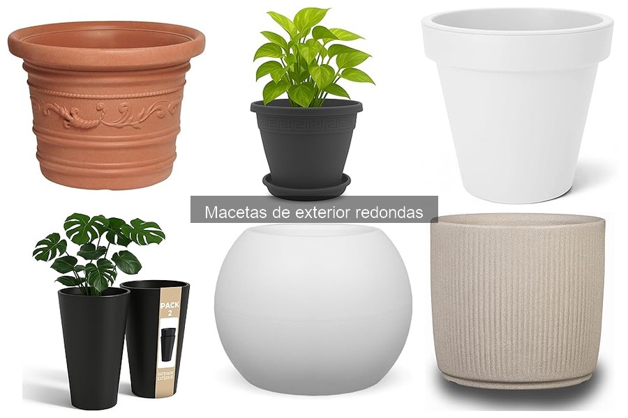 Efecto del clima en la durabilidad de macetas redondas
