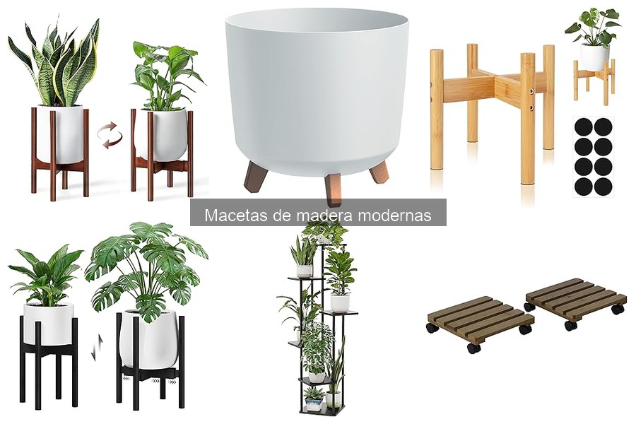 Efectos del sol en macetas de madera modernas: Durabilidad y cuidado