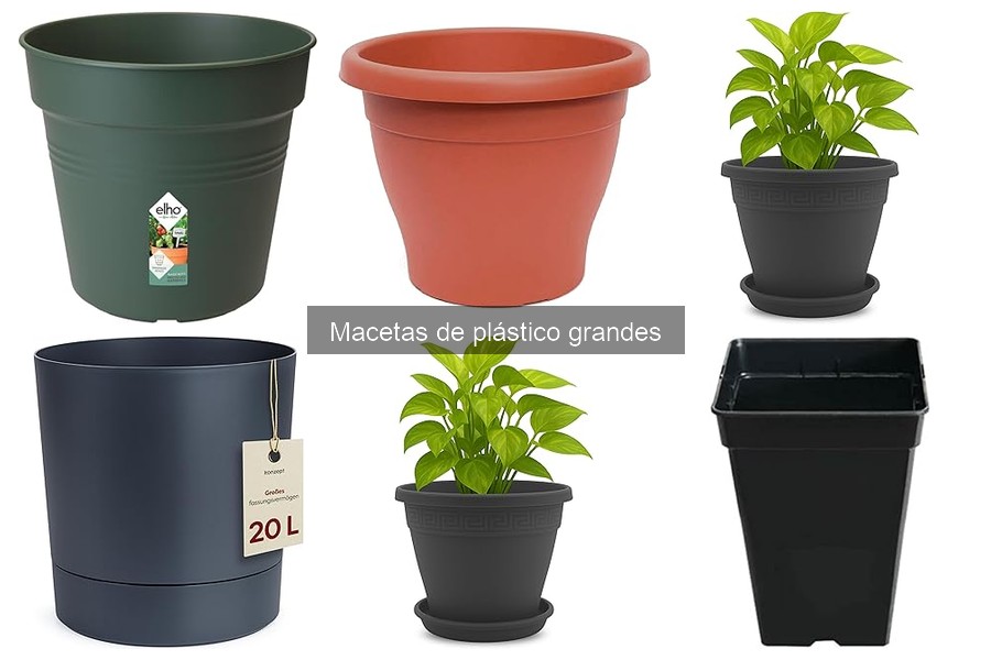 ¿Es posible reciclar las macetas de plástico grandes?