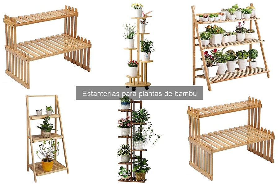 Estanterías para plantas de bambú: características y beneficios