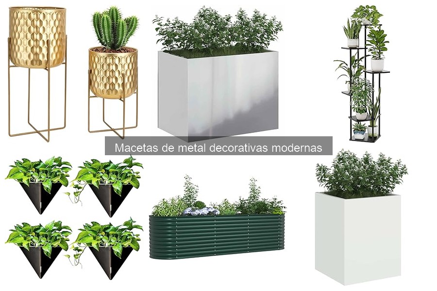 Estilos de Macetas de Metal Decorativas Más Populares