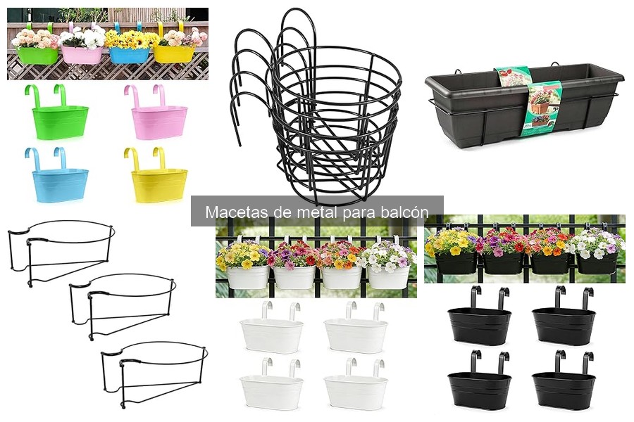 Estilos decorativos ideales para macetas de metal en tu balcón