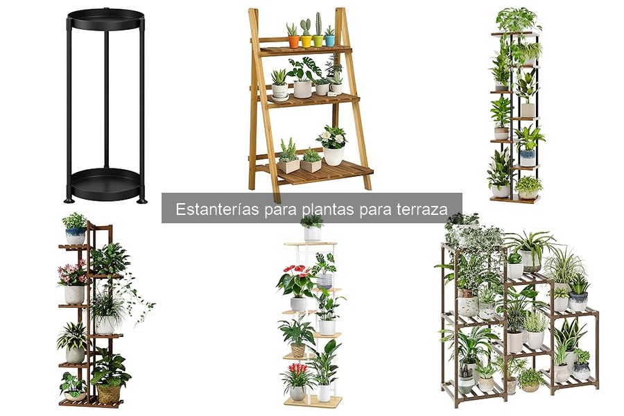 Guía de compra de estanterías para plantas en terraza