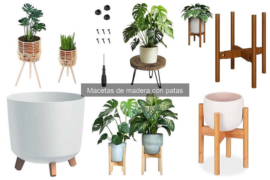 Guía de compra de macetas de madera con patas para tus plantas