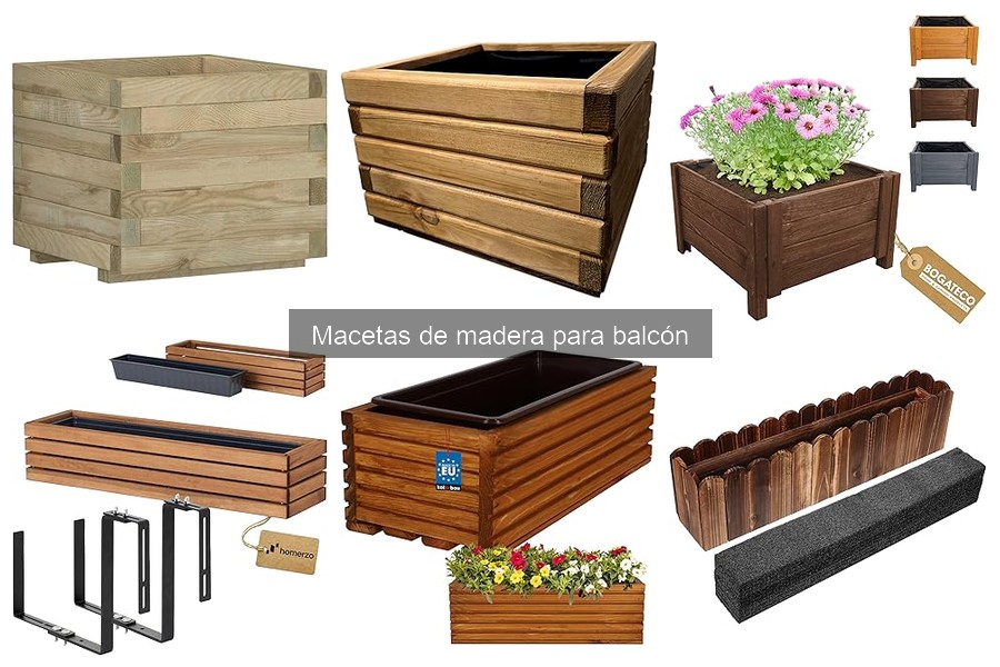 Guía de compra de macetas de madera para balcón