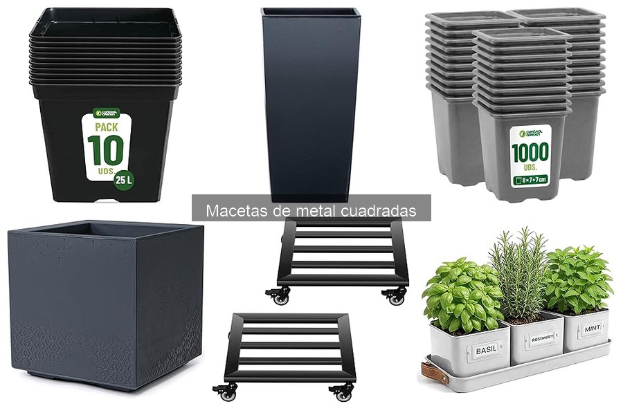 Guía de compra de macetas de metal cuadradas para tus plantas