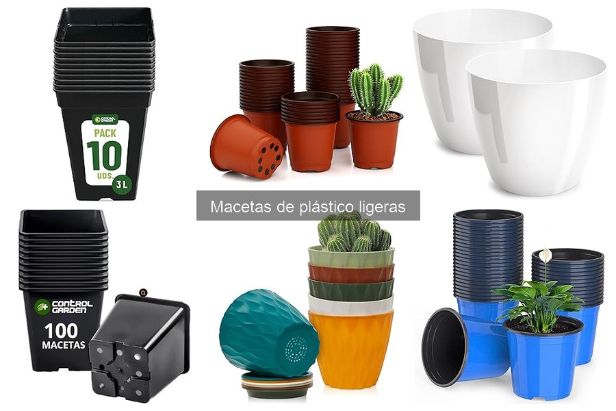 Guía de compra de macetas de plástico ligeras para tus plantas